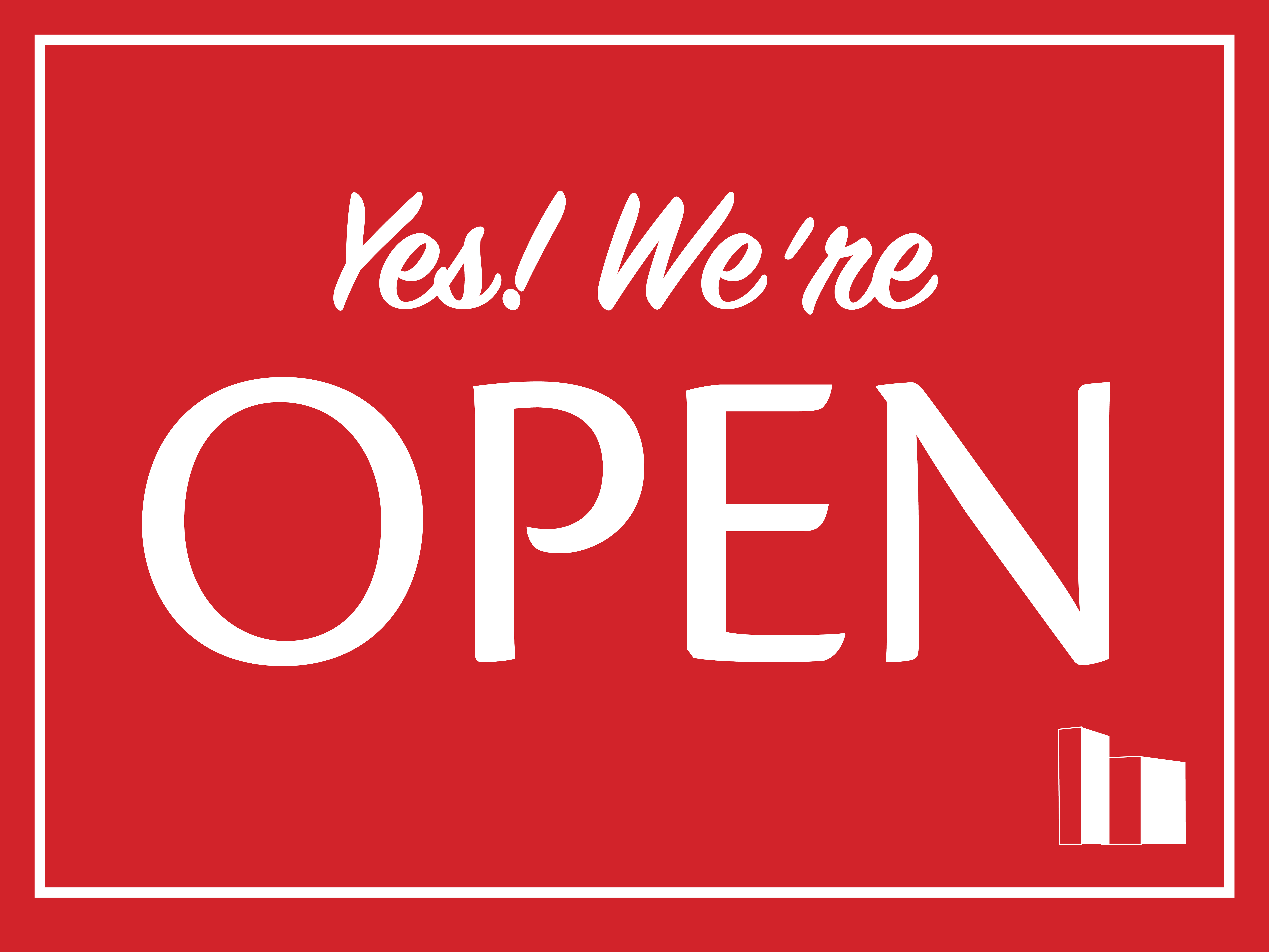 Open Sign for Covid-19 Awareness